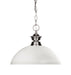 Pendant Z-Lite 100701BN-DMO14 Brushed Nickel Shark 1 Light Pendant Z-Lite
