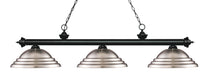 Billiard Z-Lite 200-3MB-SBN Matte Black Riviera 3 Light Billiard Z-Lite
