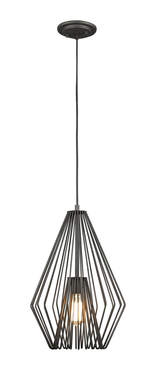 Pendant Z-Lite 442MP12-BRZ Bronze Quintus 1 Light Pendant Z-Lite