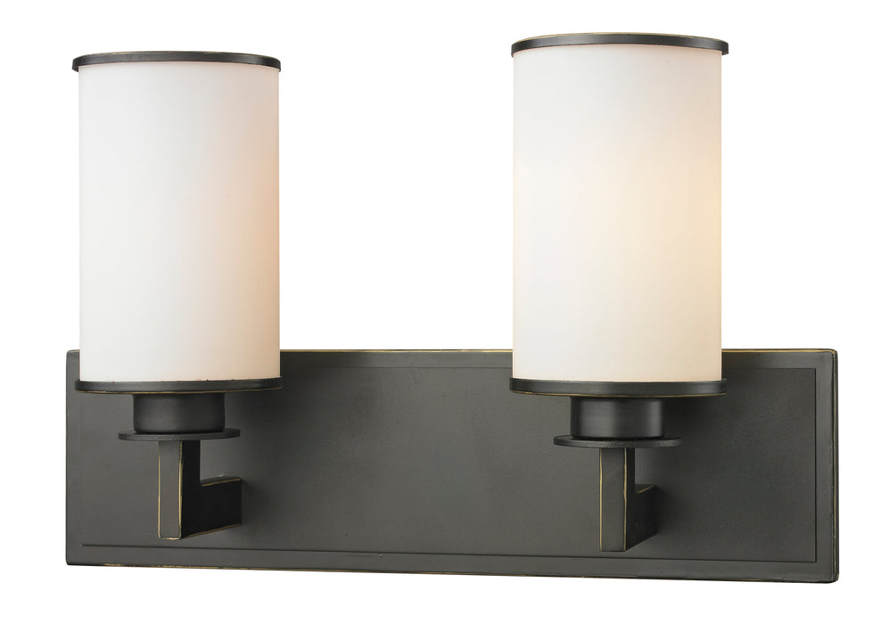 Vanity Light Z-Lite 413-2V Olde Bronze Savannah 2 Light Vanity Z-Lite