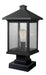 Outdoor Pier Mounted Fixture Z-Lite 531PHBS-SQPM-ORB Oil Rubbed Bronze Portland 1 Light Outdoor Pier Mounted Fixture Z-Lite