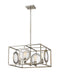Chandelier Z-Lite 448-20AS Antique Silver Port 4 Light Chandelier Z-Lite