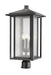 Outdoor Post Mount Fixture Z-Lite 554PHXLR-BK Black Aspen 3 Light Outdoor Post Mount Fixture Z-Lite