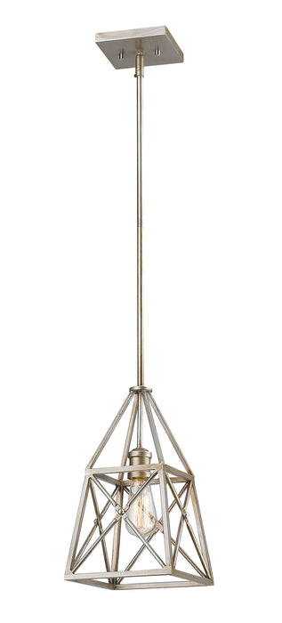Pendant Z-Lite 447MP-AS Antique Silver Trestle 1 Light Pendant Z-Lite