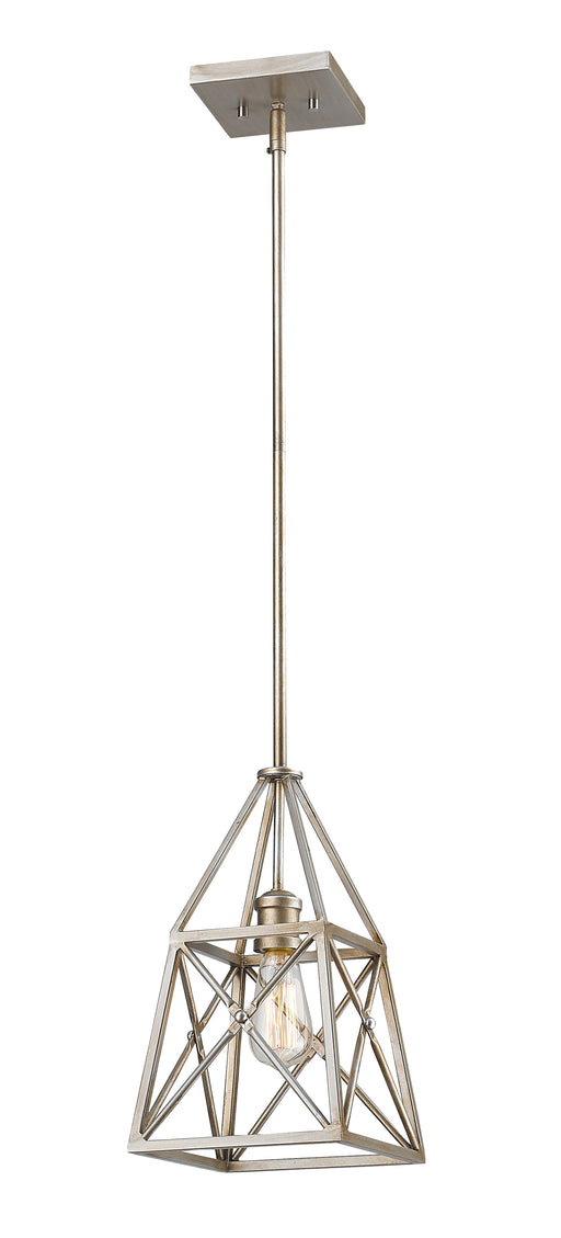 Pendant Z-Lite 447MP-AS Antique Silver Trestle 1 Light Pendant Z-Lite