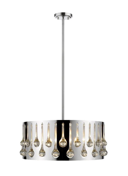 Pendant Z-Lite 453-20CH Chrome Oberon 5 Light Pendant Z-Lite
