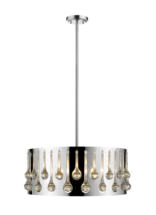 Pendant Z-Lite 453-20CH Chrome Oberon 5 Light Pendant Z-Lite