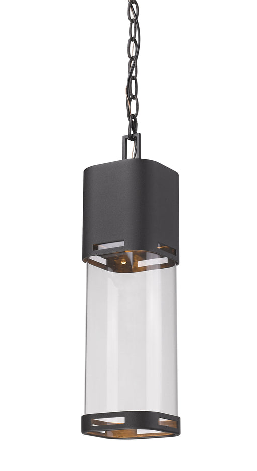Outdoor Chain Mount Ceiling Fixture Z-Lite 562CHB-BK-LED Black Lestat 1 Light Outdoor Chain Mount Ceiling Fixture Z-Lite