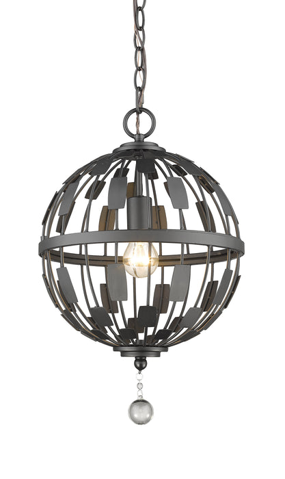 Pendant Z-Lite 430B12-BRZ Bronze Almet 1 Light Pendant Z-Lite