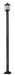 Outdoor Post Mounted Fixture Z-Lite 531PHMS-536P-BK Black Portland 1 Light Outdoor Post Mounted Fixture Z-Lite