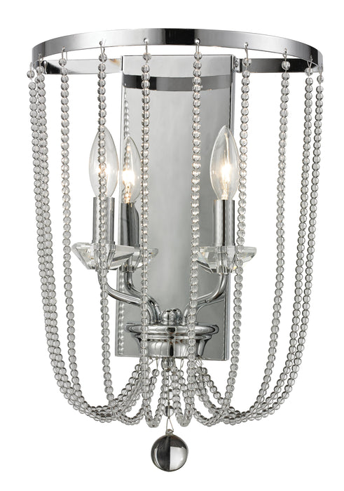 Wall Sconce Z-Lite 429-2W-CH Chrome Serenade 2 Light Wall Sconce Z-Lite