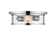Flush Mount Z-Lite 462F14-CH Chrome Savannah 2 Light Flush Mount Z-Lite