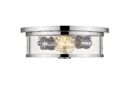 Flush Mount Z-Lite 462F14-CH Chrome Savannah 2 Light Flush Mount Z-Lite