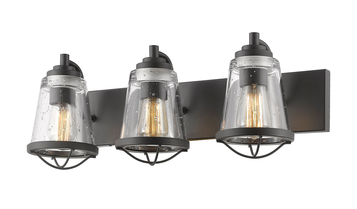 Vanity Light Z-Lite 444-3V-BRZ Bronze Mariner 3 Light Vanity Z-Lite