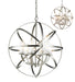 Chandelier Z-Lite 6017-6L-BN Brushed Nickel Aranya 6 Light Chandelier Z-Lite