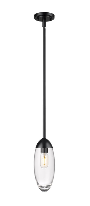 Pendant Z-Lite 651P-ROD-MB Matte Black Arden 1 Light Pendant Z-Lite