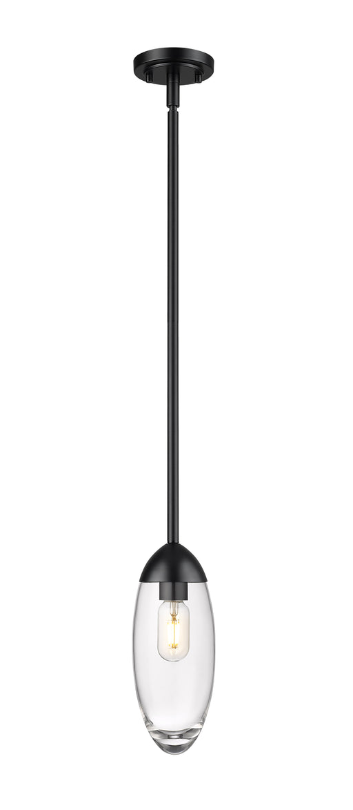 Pendant Z-Lite 651P-ROD-MB Matte Black Arden 1 Light Pendant Z-Lite
