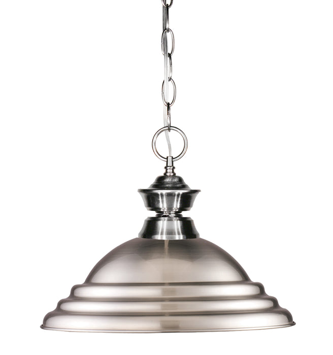 Pendant Z-Lite 100701BN-SBN Brushed Nickel Pendant Lights 1 Light Pendant Z-Lite