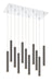 Chandelier Z-Lite 917MP12PBL-LED-11LCH Chrome Forest 11 Light Chandelier Z-Lite
