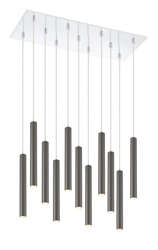 Chandelier Z-Lite 917MP12PBL-LED-11LCH Chrome Forest 11 Light Chandelier Z-Lite