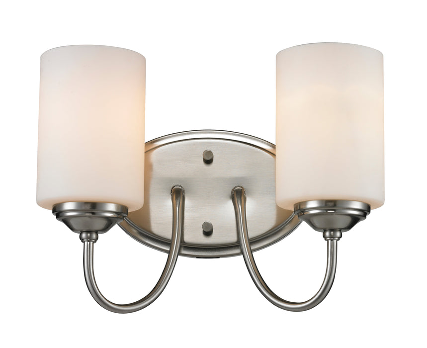 Vanity Light Z-Lite 434-2V-BN Brushed Nickel Cardinal 2 Light Vanity Z-Lite