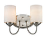 Vanity Light Z-Lite 434-2V-BN Brushed Nickel Cardinal 2 Light Vanity Z-Lite