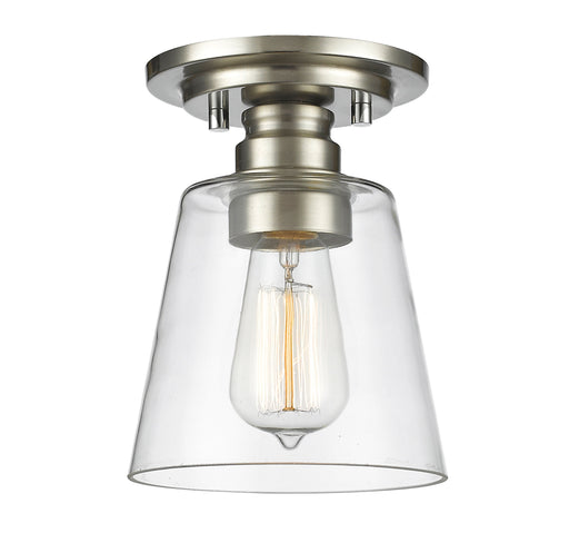 Flush Mount Z-Lite 428F1-BN Brushed Nickel Annora 1 Light Flush Mount Z-Lite