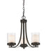 Chandelier Z-Lite 426-3C-OB Olde Bronze Willow 3 Light Chandelier Z-Lite