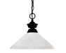 Pendant Z-Lite 100701MB-AWL14 Matte Black Shark 1 Light Pendant Z-Lite