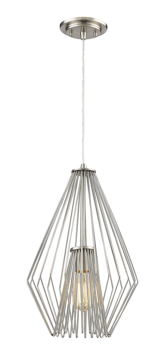 Pendant Z-Lite 442MP12-BN Brushed Nickel Quintus 1 Light Pendant Z-Lite