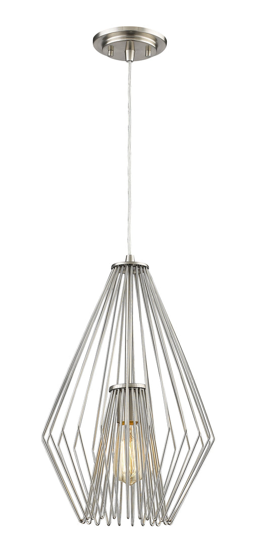 Pendant Z-Lite 442MP12-BN Brushed Nickel Quintus 1 Light Pendant Z-Lite