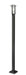 Outdoor Post Mounted Fixture Z-Lite 549PHM-536P-BK Black Abbey 1 Light Outdoor Post Mounted Fixture Z-Lite