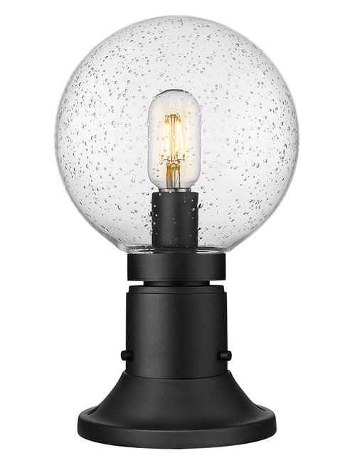Outdoor Pier Mounted Fixture Z-Lite 599PHM-553PM-BK Black Laurent 1 Light Outdoor Pier Mounted Fixture Z-Lite