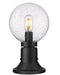 Outdoor Pier Mounted Fixture Z-Lite 599PHM-553PM-BK Black Laurent 1 Light Outdoor Pier Mounted Fixture Z-Lite