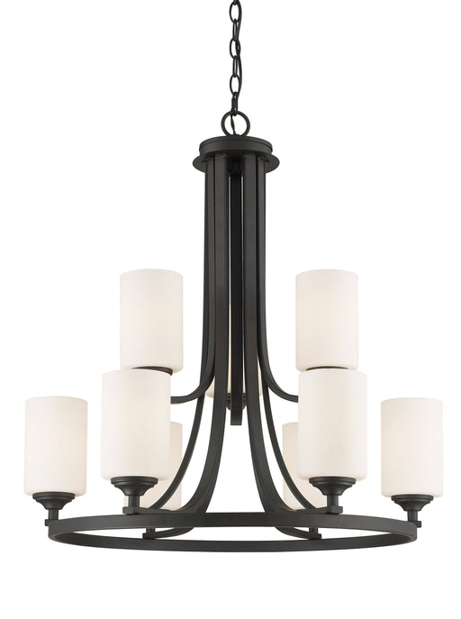Chandelier Z-Lite 435-9BRZ Bronze Bordeaux 9 Light Chandelier Z-Lite