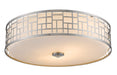 Flush Mount Z-Lite 330F20-BN Brushed Nickel Elea 3 Light Flush Mount Z-Lite