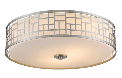 Flush Mount Z-Lite 330F20-BN Brushed Nickel Elea 3 Light Flush Mount Z-Lite