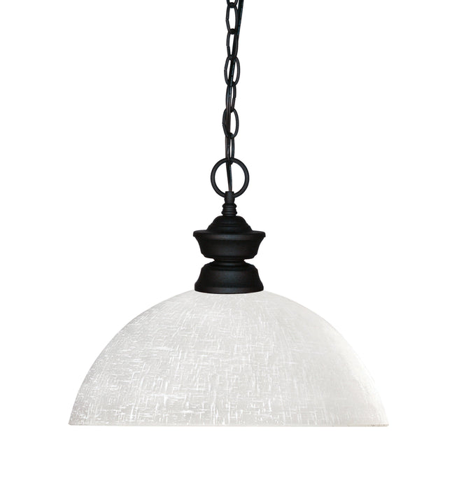 Pendant Z-Lite 100701MB-DWL14 Matte Black Shark 1 Light Pendant Z-Lite