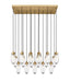 Linear Chandelier Z-Lite 651P-17L-RB Rubbed Brass Arden 17 Light Linear Chandelier Z-Lite