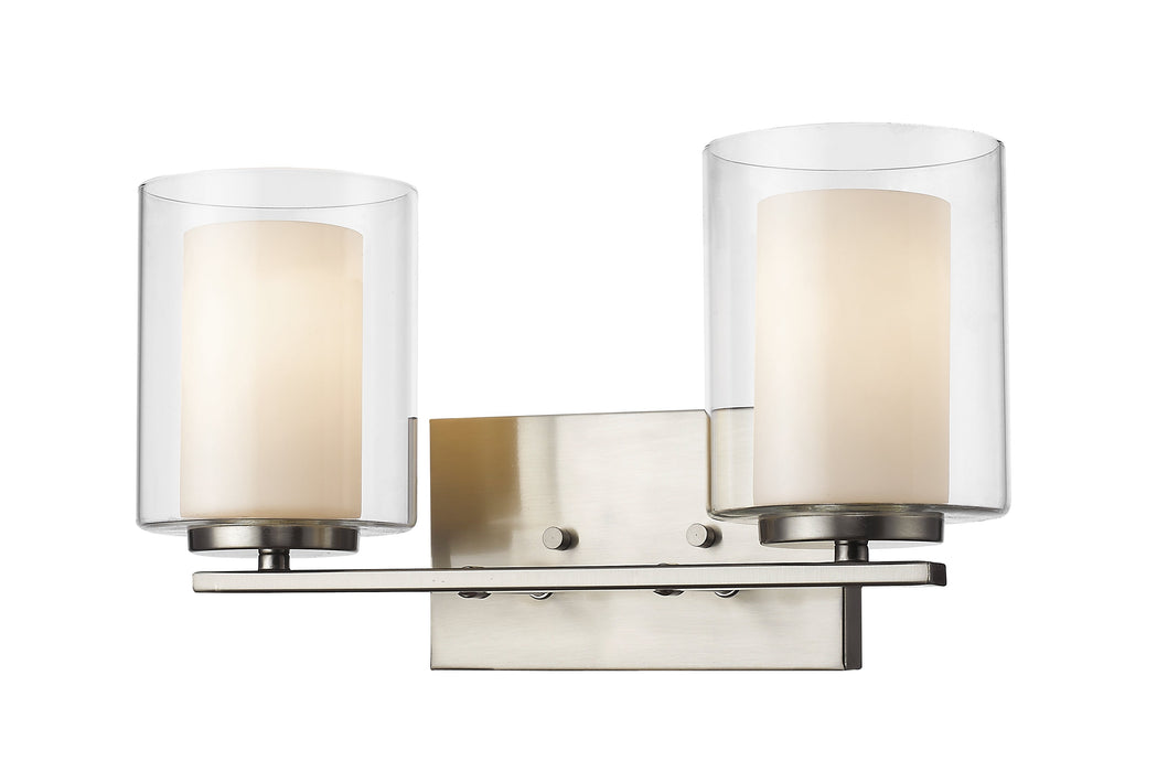 Vanity Light Z-Lite 426-2V-BN Brushed Nickel Willow 2 Light Vanity Z-Lite