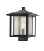 Outdoor Post Mount Fixture Z-Lite 554PHBS-ORB Oil Rubbed Bronze Aspen 1 Light Outdoor Post Mount Fixture Z-Lite