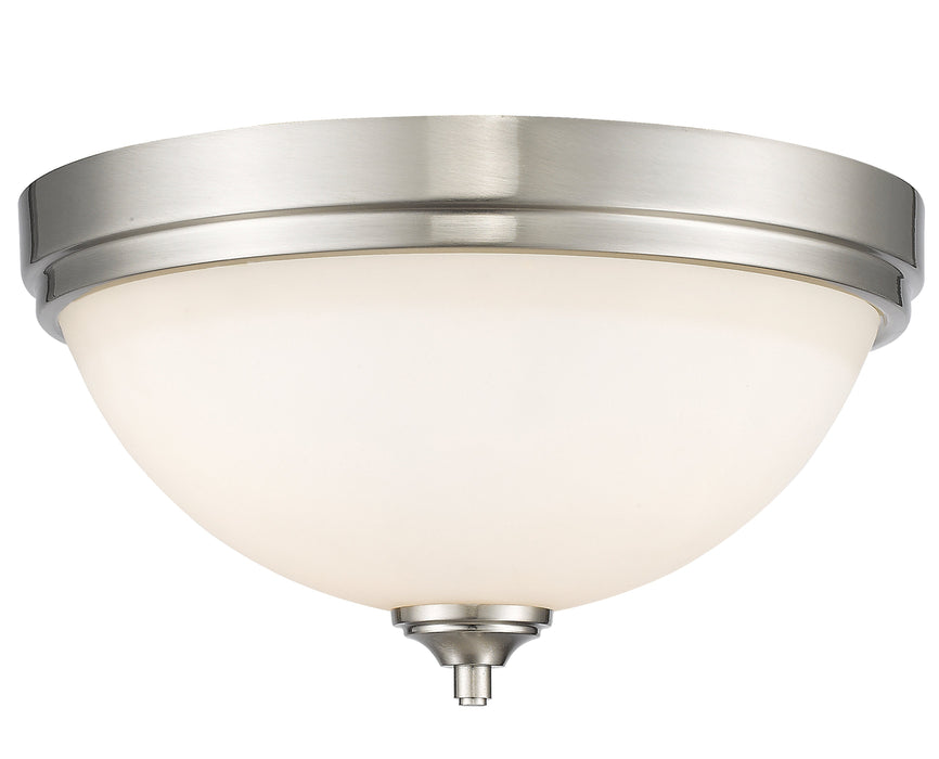 Flush Mount Z-Lite 435F3-BN Brushed Nickel Bordeaux 3 Light Flush Mount Z-Lite