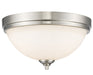 Flush Mount Z-Lite 435F3-BN Brushed Nickel Bordeaux 3 Light Flush Mount Z-Lite