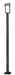 Outdoor Post Mounted Fixture Z-Lite 566PHBS-536P-BK-LED Black Luttrel 1 Light Outdoor Post Mounted Fixture Z-Lite