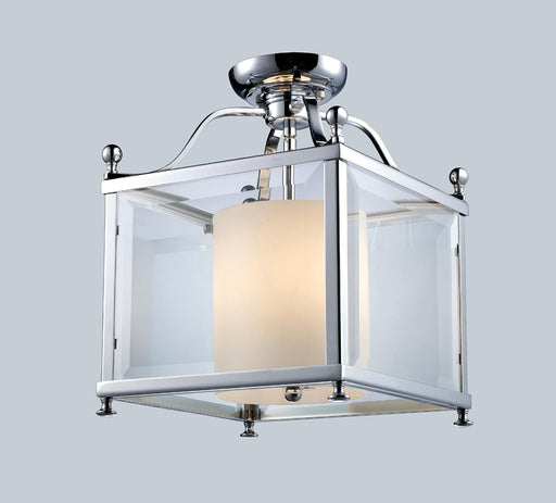 Semi Flush Mount Z-Lite 176-3SF-M Chrome Fairview 3 Light Semi Flush Mount Z-Lite
