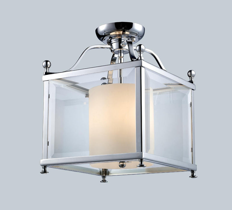 Semi Flush Mount Z-Lite 176-3SF-M Chrome Fairview 3 Light Semi Flush Mount Z-Lite