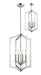 Chandelier Z-Lite 6008-4BN Brushed Nickel Zander 4 Light Chandelier Z-Lite