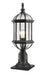 Outdoor Pier Mounted Fixture Z-Lite 563PHM-533PM-BK Black Annex 1 Light Outdoor Pier Mounted Fixture Z-Lite