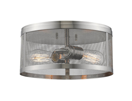 Flush Mount Z-Lite 331F12-BN Brushed Nickel Meshsmith 2 Light Flush Mount Z-Lite
