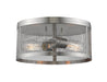 Flush Mount Z-Lite 331F12-BN Brushed Nickel Meshsmith 2 Light Flush Mount Z-Lite